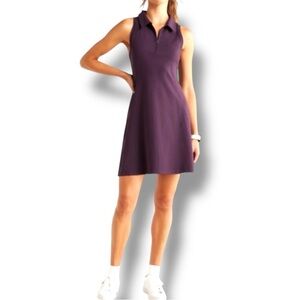 ZELLA Sport Sleeveless Polo Dress & Shorts - Women’s XL Purple Nebula